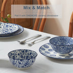 Contemporary Ceramic Soup Bowls – 6-Piece Set, 18 oz