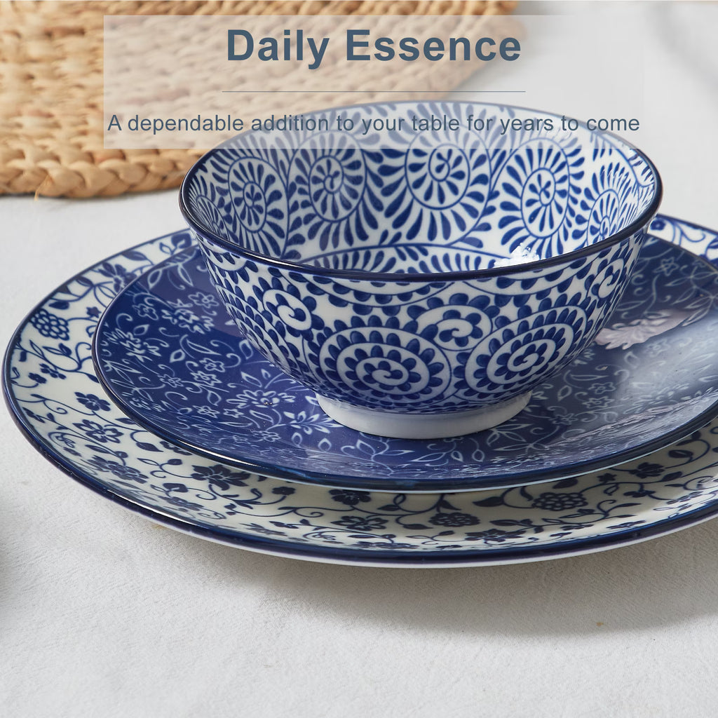Contemporary Ceramic Soup Bowls – 6-Piece Set, 18 oz