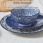 Contemporary Ceramic Soup Bowls – 6-Piece Set, 18 oz