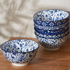 Contemporary Ceramic Soup Bowls – 6-Piece Set, 18 oz