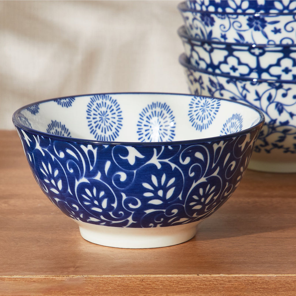 Contemporary Ceramic Soup Bowls – 6-Piece Set, 18 oz