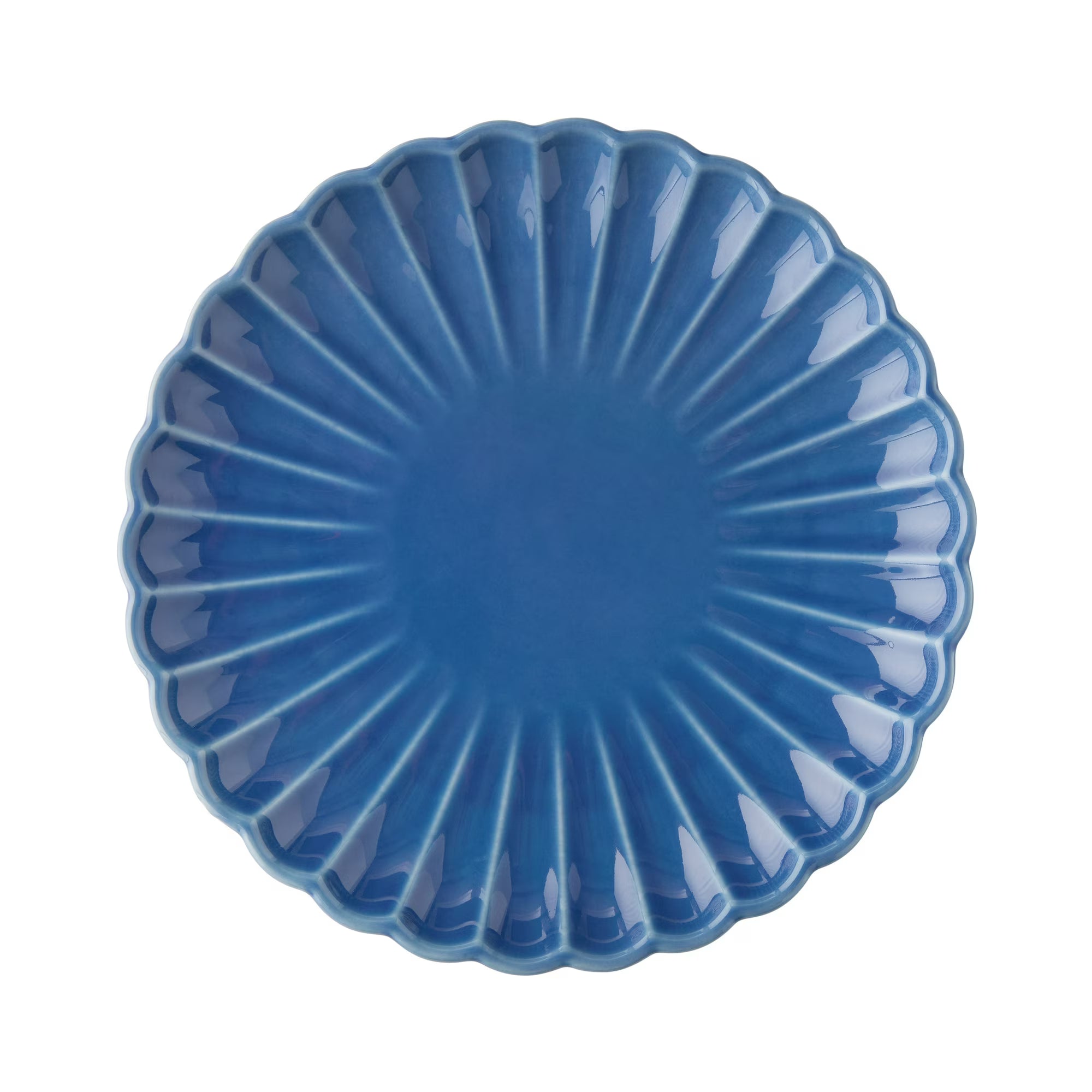 Stoneware Salad Plate – Blue