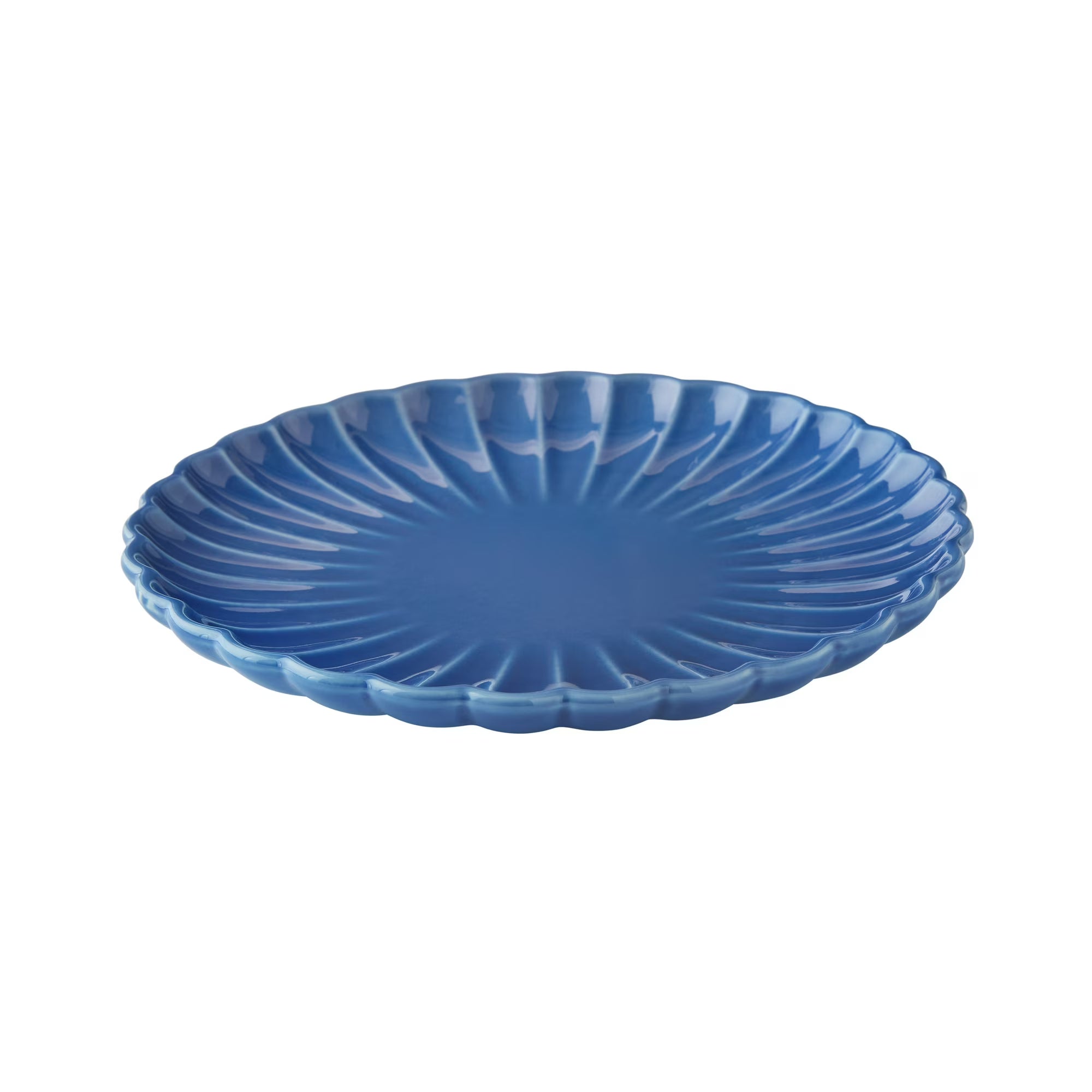 Stoneware Salad Plate – Blue