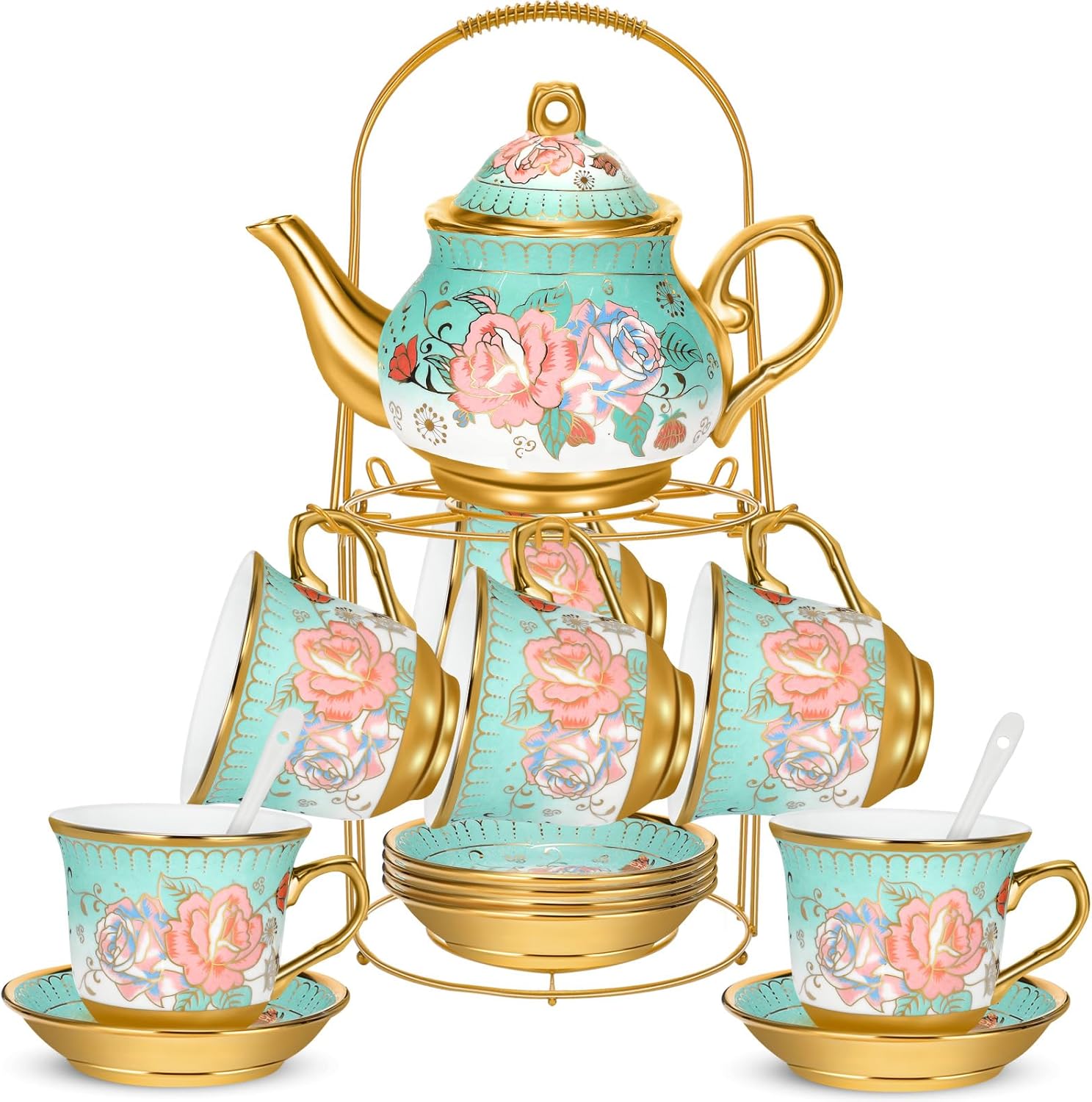Porcelain Tea Set for Adults – 20 Piece Set