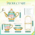 Porcelain Tea Set for Adults – 20 Piece Set