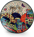 Ceramic Dinner Plates – 6-Piece Set, Multi-Colored