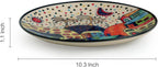 Ceramic Dinner Plates – 6-Piece Set, Multi-Colored