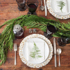 Antique White Charger Plates – 13 Inch, Set of 8