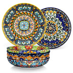 Ceramic Pasta Bowls Set of 6 – 42 oz